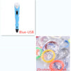 3D print pen 3D pen two generation graffiti 3D stereoscopic paintbrush children puzzle painting toys