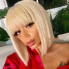 Women's Wigs Blonde Short Straight Hair Bobo Wigs