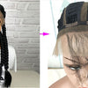 13x6 Braided Wigs Synthetic Lace Front Wig Blac