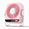 Rechargeable USB Desk Fan With Cooling Function 5 Speeds Quiet Portable Fan With Digital Display For Bedroom Office Travel