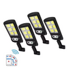 4 x Solar Street Lights Outdoor Remote Control Solar Parking Lot Lights