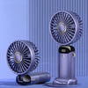 USB Rechargeable Mini Portable Handheld Electric Fan Foldable Neck Hanging Outdoor Fan Adjustable 5 Speed Powerful Air Cooler