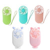 Summer 1pc Cute Portable Mini Fan Handheld USB Chargeable Desktop Fans 3 Mode Adjustable Summer Cooler For Outdoor Travel Office