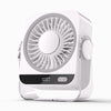Rechargeable USB Desk Fan With Cooling Function 5 Speeds Quiet Portable Fan With Digital Display For Bedroom Office Travel