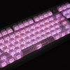 White Fission Side Carving Transparent Keycap