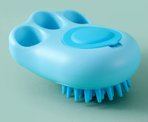Pet bathing brush-blue-TPR+PP-1 piece
