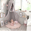 INS Round Solid Color Lace Play Mat Crawling Mat Baby Premises
