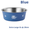 Stainless Steel Pet Bowl-Blue-Extra Large