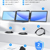 UPERFECT Portable Monitor 14 Inch Wireless Triple, Laptop Screen Extender, Ultra-Slim, 125 Percent SRGB, One Cable Plug And Play, For MacOS Win Android, Fits 13.3-17.3 Inch Laptops